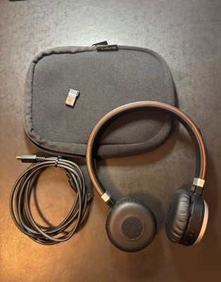 Jabra Evolve 65 Bluetooth Wireless Headset w/Dongle & Carry Pouch HSC018W No Box