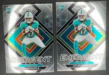 2 2021 Panini Prizm - Emergent Jaylen Waddle No. E-8 (RC)