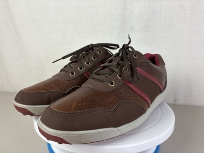 FootJoy FJ Contour Casual Brown Leather Spikeless Golf Shoe  display picture 2