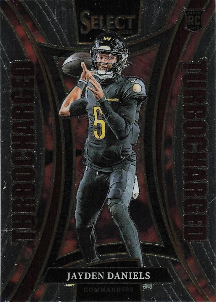 2024 Panini Select #12 Jayden Daniels Turbocharged