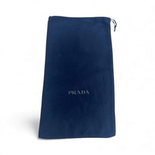 PRADA Dark Blue Soft Drawstring Dust Bag Travel Storage Size 8.5 X 15"