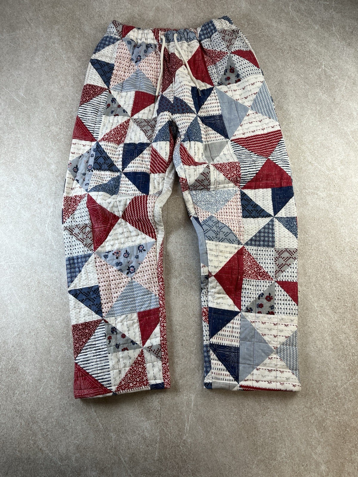 Handmade Quilted Patchwork Pants Cottagecore Boho… - image 1