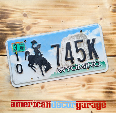 USA Nummernschild/Kennzeichen/license plate * Wyoming Bucking Bronco *