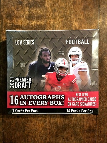 2021 Football Premier NFL Draft LOW Series SAGE Hobby Box 16 Autographs Sealed - 第 2/5 張圖片