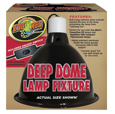 ZOO MED'S Zoo Med Deep Dome für POWERSUN u. REPTISUN, Klemmlampe, Reflektor, ZM-LF-17E