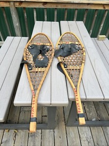 Vintage SNOWSHOES Northwoods Brand Made in Canada 42" x 12" Safesport Denver