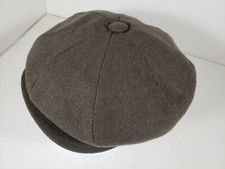 CAPAS WOOL OLIVE 8/4 APPLE CAP MADE IN USA  FLAT GOLF NEWSBOY IVY CAP 