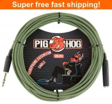 Pig Hog PHX14-25JGR Solutions - 25ft Headphone Extension Cable, 1/4" TRS -NEW