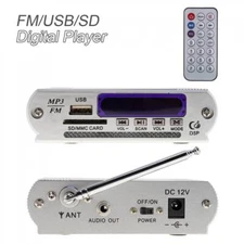 Desktop Audio Power Amp Digital Audio Music Player Support FM/ MP3/ SD/ USB/ DVD