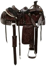 Western Saddle Ranch Roper Leather Handmade Horse Saddle With Free Matching Set