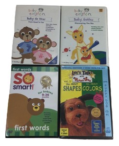 Baby Einstein Dvds Two And So Smart And Let S Talk W Cases And Artwork Booklets Ebay