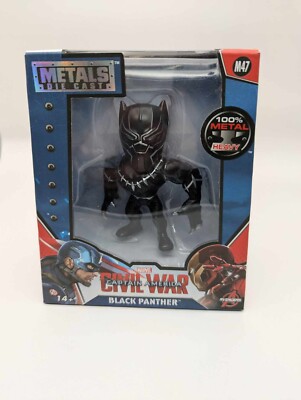 Marvel Captain America Civil War Black Panther Metals Die Cast 4'' Jada M47