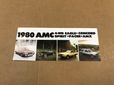 Vintage 1980 Amc Dealership Salesman Brochure - Eagleconcordspiritamx