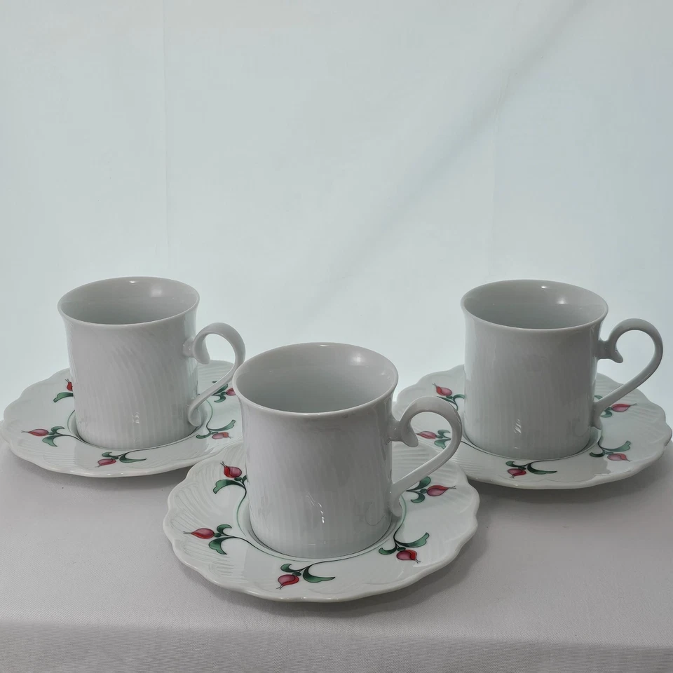 Dansk Rosebud Taza Platillo 3-1/4" Floral 8oz Elegancia Romántica Té Café Juegos (3) Foto 2 de 4
