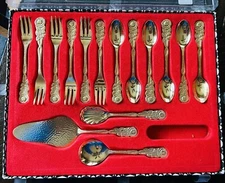 Rostfrei Esmeyer Set Of 6 Person Tableware Serving Set Hildesheimer Rose 15 Pcs