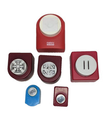 Lot of 6 Paper Punches 1/2" To 1 3/8" Scrap Booking Decoration Marvy Emanation