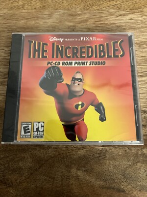 The Incredibles Disney Pixar Video Game Pc Cd-Rom E-Everyone New Sealed