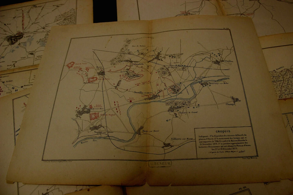 PLANS  DU  SIEGE  DE  PARIS   GUERRE  DE  1870 - Photo 4/4