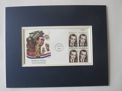 Famed Broadcaster Edward R. Murrow  and the First Day Cover of his own stamp