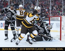 SEAN KURALY - Boston Bruins  (2019 Winter Classic Goal) - 8x10 Color Photo