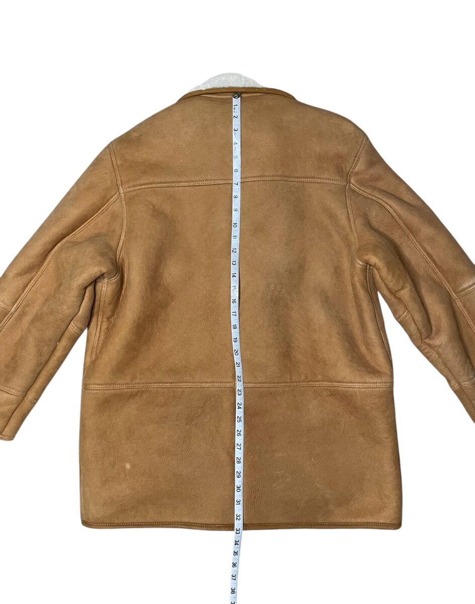 L.L. Bean Jacket Brown Men's M Regular Suede Leather Sherpa L.L. Bean Jacket Brown Men's M Regular Suede Leather Sherpa