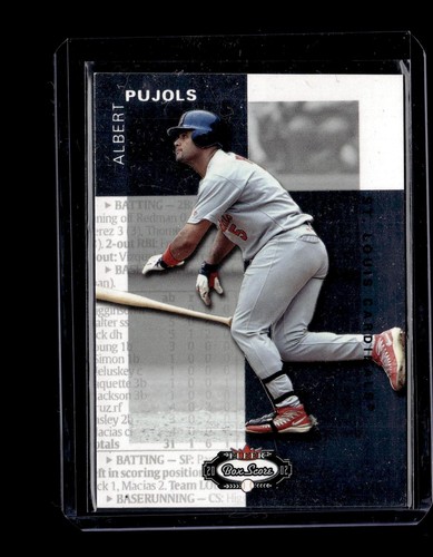 Albert Pujols #79 2002 Fleer Box Score card