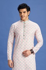 Indian Mens Designer Wedding Ethnic Eid Ramadan Wear Pakistani Kurta Payjama