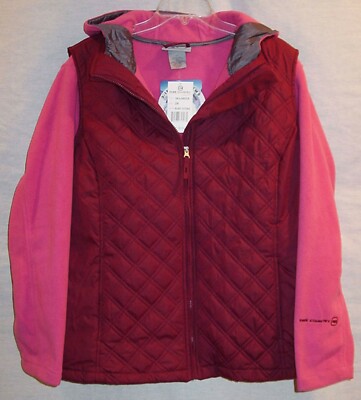FREE COUNTRY WOMANS 3-1 FLEECE HOODED JACKET/ VEST