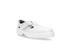 Lendeo Shift S1 białe płaskie sandały obuwie ochronne obuwie robocze pielęgnacja 