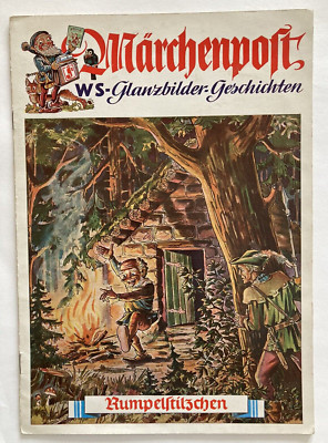 WS Verlag Glanzbilder Album ''Märchenpost'', Rumpelstilzchen, Gebr. Grimm, kompl.