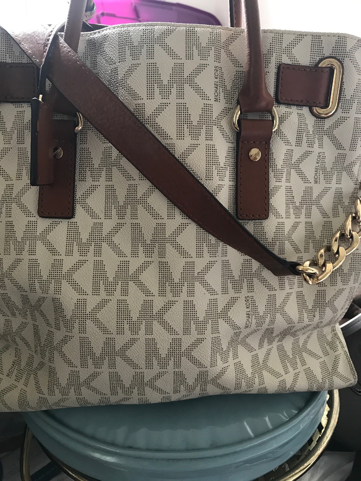 Gorgeous Michael kors hamilton Monogram Large-non Outlet | eBay