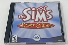 The SIMS Deluxe Windows PC CD-ROM Game 2 Disc with Serial Used Works