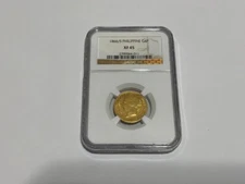 1866/5  NGC XF45 Spanish Philippines Gold 4 Pesos .RARE . PQ+