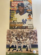 Alfonso Soriano Baseball 2003 Fantasy Sport Magazine 8x10 Photo Lot2 NY Yankees