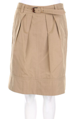 Max Mara WEEKEND Skirt Safari Style with Belt I 42 = D 38 tan