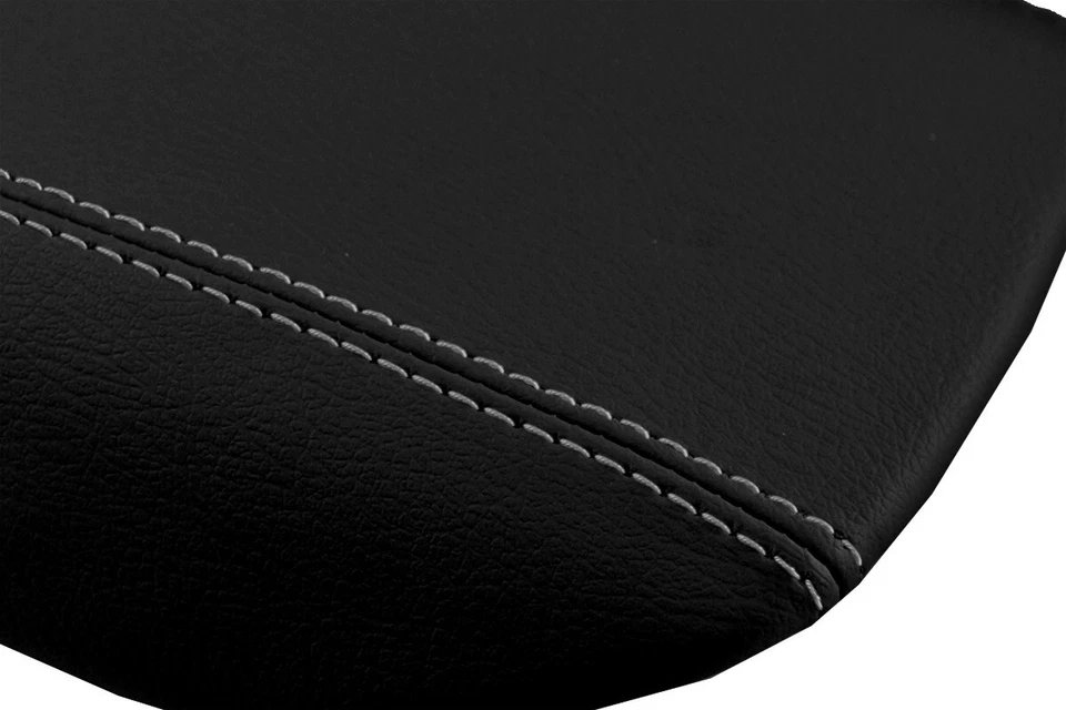 Cubierta de reposabrazos de consola de cuero para Ford Transit Connect 2014-2020 puntada gris Foto 3 de 4