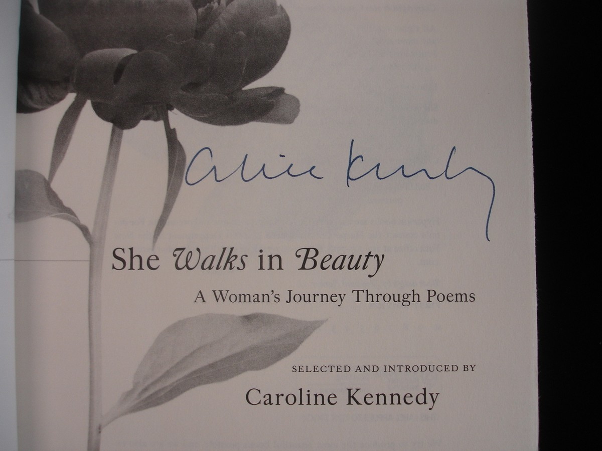 Caroline Kennedy Autographed Hardcover Poetry Book 