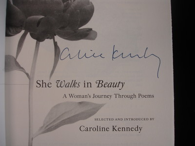 Caroline Kennedy Autographed Hardcover Poetry Book 