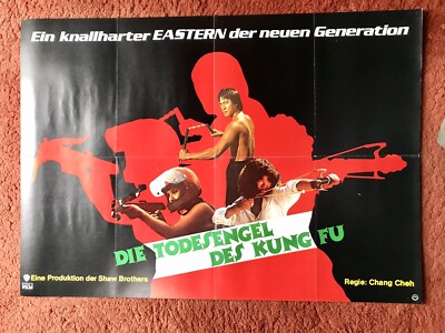 Die Todesengel des King Fu Kinoplakat Poster A1, Chang Cheh, Shaw Brothers