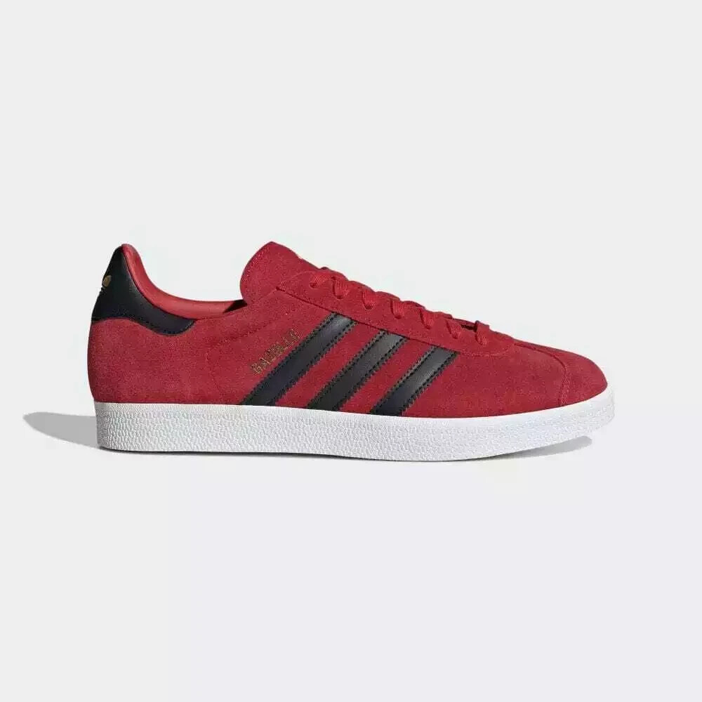 Adidas Originals Men's Sizes Gazelle Manchester United Red Shoes IE8503