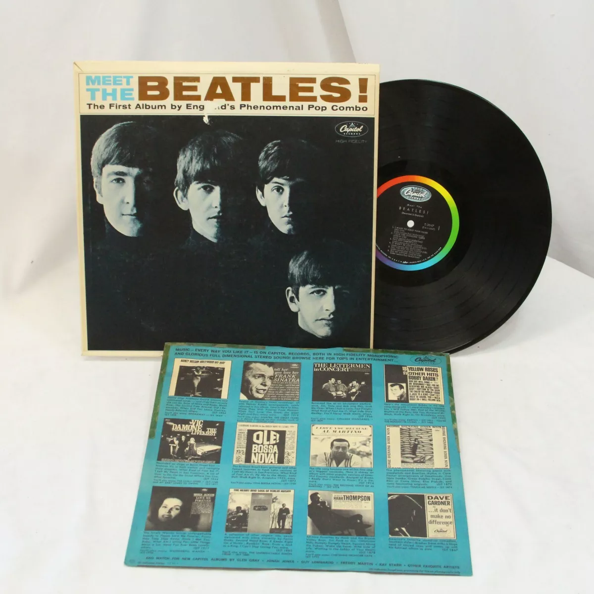 Beatles LP Vinyl 1964 Original Mono Meet the Beatles Capitol Records T-2047