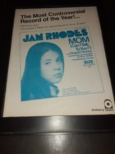 Jan Rhodes Mom Can I Talk To You Rare Original Promo Poster Ad Framed!