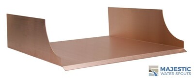 Monaco 18'' Spa-to-Pool Spillway  in Brushed Copper (No Bonding Lug)