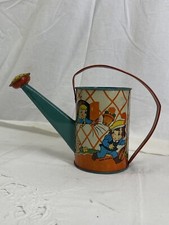 Vintage Ohio Art Tin Litho Child's Watering Can By BHK Benjamin Romeo  Juliet   
