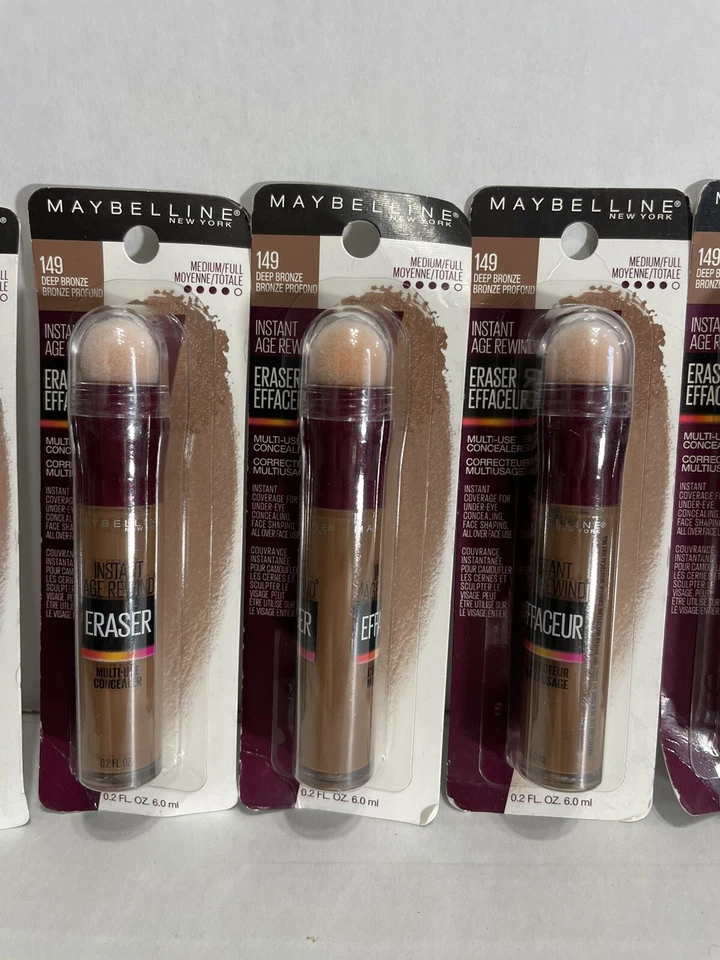 MAYBELLINE Instant Age Rewind Borrador Corrector Multiuso 149 BRONCE PROFUNDO Lote de 6 Foto 4 de 4