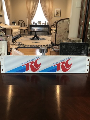 Vintage RC Royal Crown Cola Metal Sign -In Good Condition / Part Of A-Treat Rack