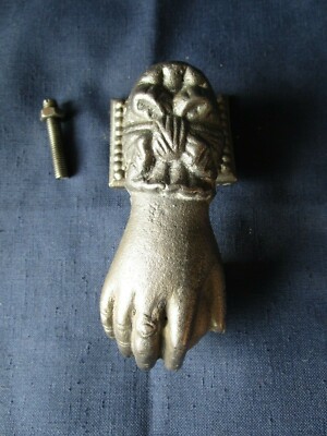 Heurtoir De Porte En Fonte - Main, Modèle Vintage, Décoration Intérieure/extérieure