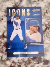 2022 Panini Absolute Icons Spectrum Blue /149 Mookie Betts #I-4 Dodgers
