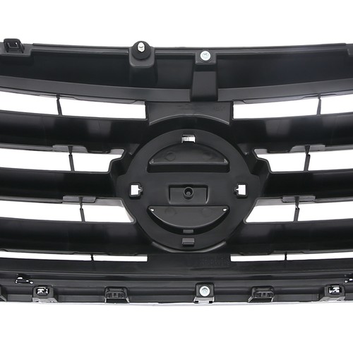 Chrome With Black Front Grille Upper Bumper Grill For Nissan Versa 2015-2019 - Picture 5 of 10