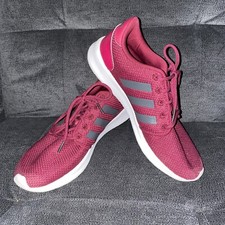Adidas Womens QT Racer BB7311 Maroon Running Shoes Lace Up Low Top Sz 8